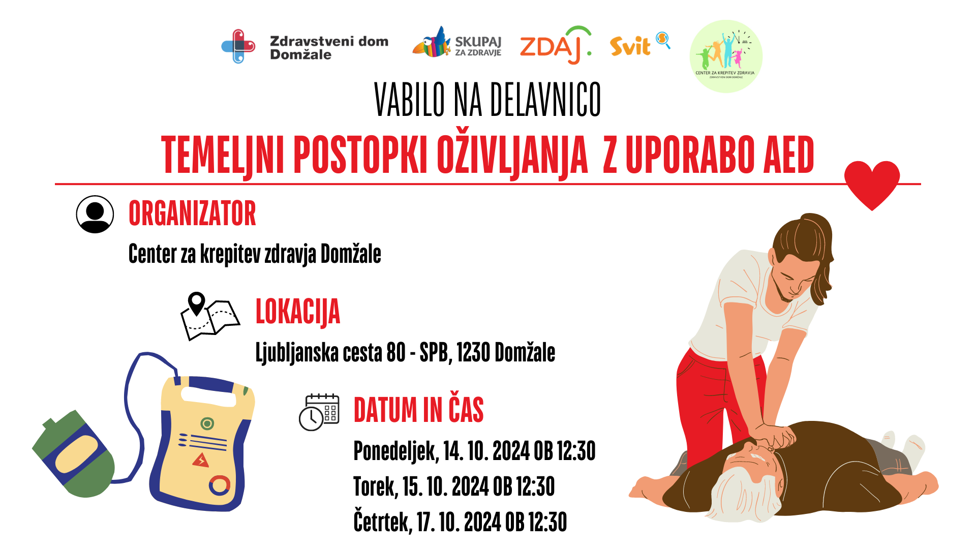 TPO z uporabo AED